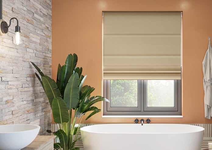 Lyra, Pareo Cream - Motorised Roman Blind - Image 3